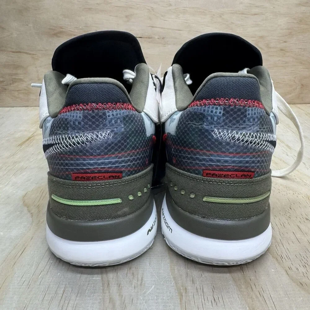 NEW FaZe Clan × Nike LeBron NXXT Gen AMPD Light Cream Olive sz 9.5 HF0715-200
